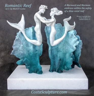 Romantic Reef, Bronze
 by artist Mark P Costa