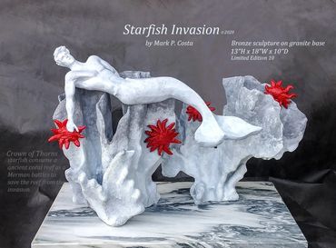 Starfish Invasion. by Mark P Costa
Bronze and Marble.