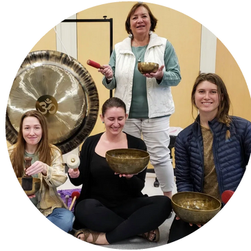 Singing bowl class learn how to meditate