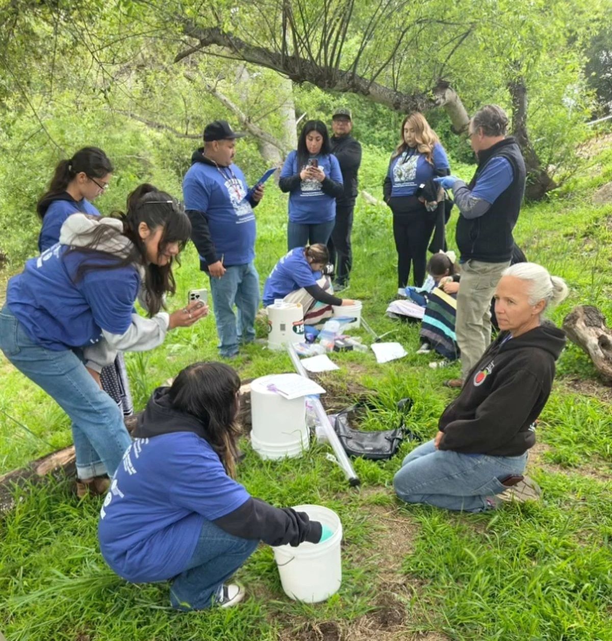 Youth outdoors land and water learning activity connected to the MBCAAN Indigenous Youth Council.
