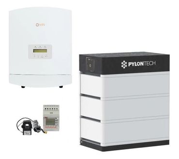 Solis omvormer
Pylontech batterij