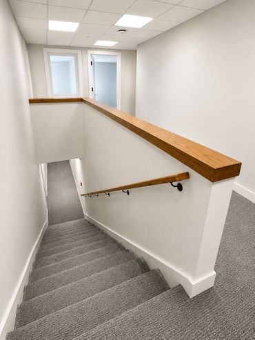 Hand Rail and stair cap.