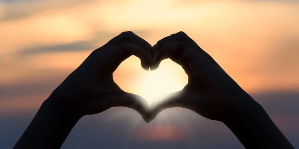 Hands in the shape of a heart
