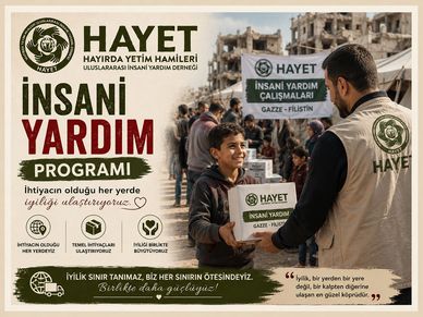 Hayır amaçlı insani yardım kampanyası ve gönüllüler.