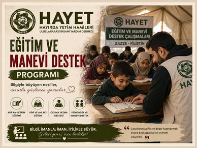 Hayırda Yetim Hamileri Derneği eğitim ve manevi destek programı.