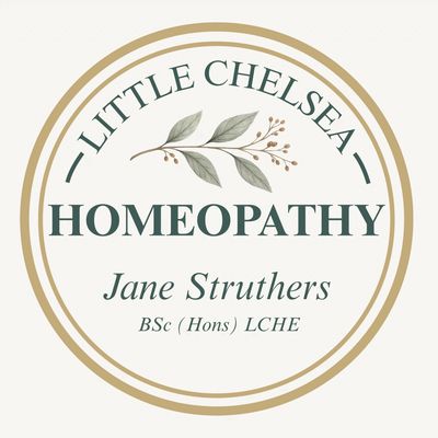 Logo for Little Chelsea Homeopathy by Jane Struthers.