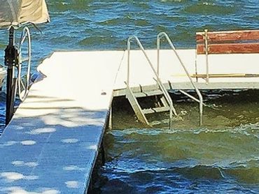 Looking west over Sand Lake in Lindenhurst