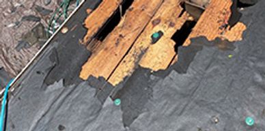 Roofing structural damage