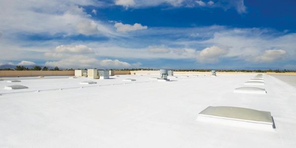 New TPO roof installed