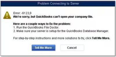 Quickbooks Error 6123,  0