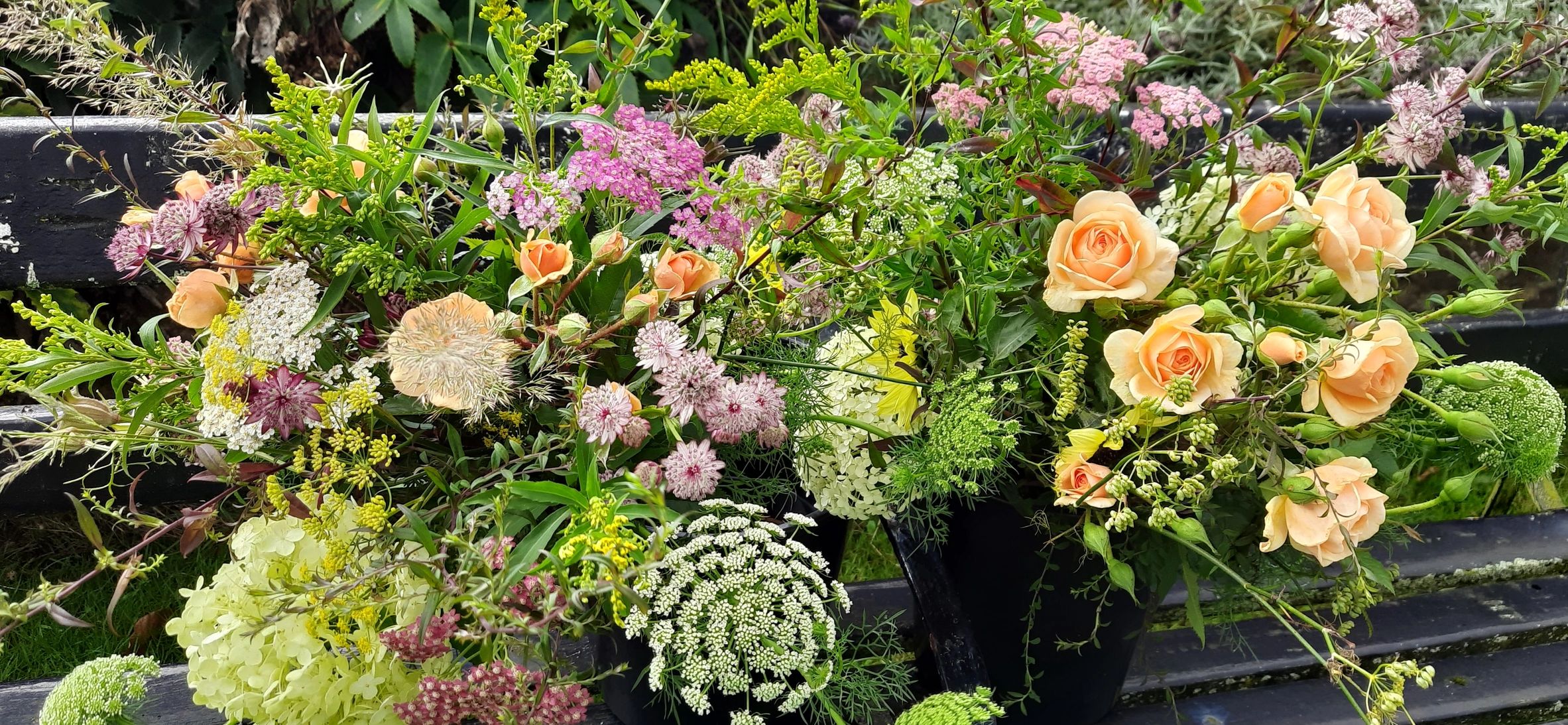 Natural summer flowers suitable for funeral casket. North Yorkshire and Teesside