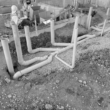 plumbing ground work