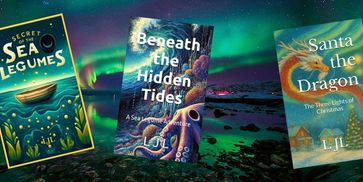 LJL's 3 published books:
Secret of the Sea Legumes
Beneath the Hidden Tides
Santa the Dragon