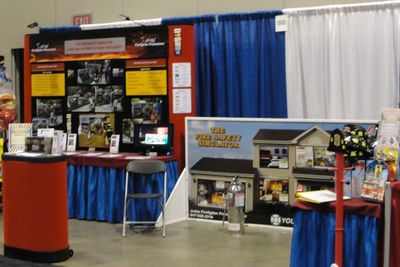 Show display during the Wisconsin Fire Chiefs Conference.