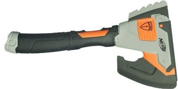 Fire Safety Simulator Nerf Axe for indoor use when water is not used.