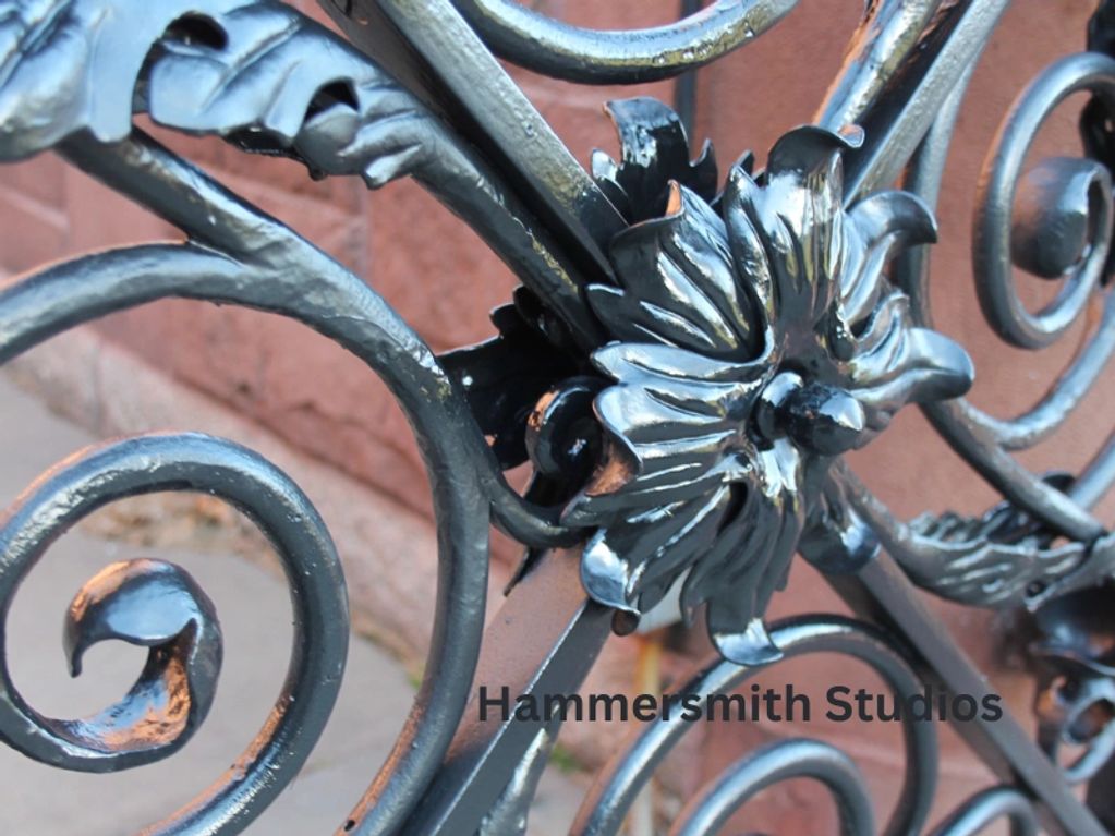 Restoration iron work gate