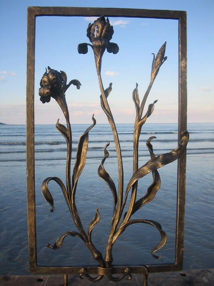 Hand forged  Iris grille