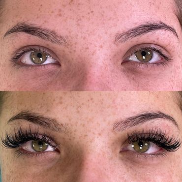 Natural vs filled-in eyebrows using makeup