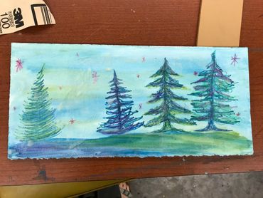 Painted Trees
Encaustic Painting
2018
