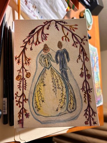 Wedding Card
Hand Illustrated Watercolor Pencils and Markers
2023