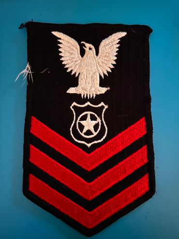 Vintage U.S. Navy Petty Officer First Class Master-at-Arms rate patch.