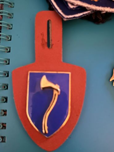 Northern Army Group (NORTHAG) pocket fob on leather tab. NORTHAG was a NATO European Army Crops task