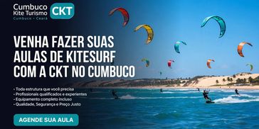 Aulas de kitesurf no Cumbuco com a CKT.