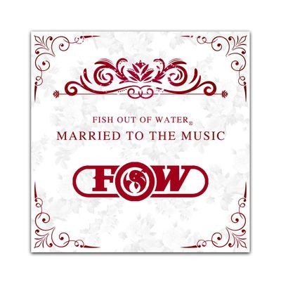 Married to the Music album cover. Rock, funk, reggae, hip-hop, acoustic music by Fish Out of Water.