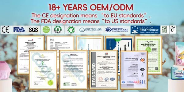 Sanitary products with multiple international certifications and standards for 18+ years OEM/ODM.