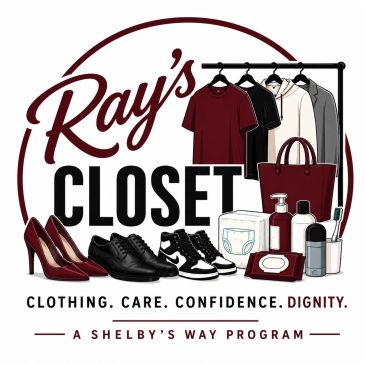Logo for Ray's Closet clothing care program.