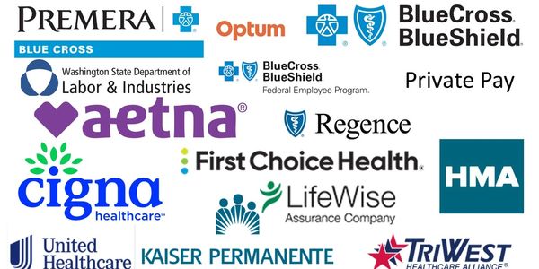 Collage of healthcare and insurance company logos.