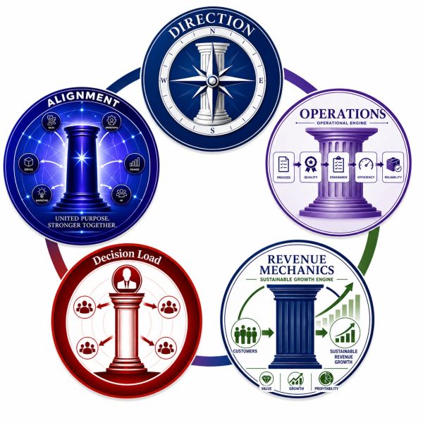Zenith by Design's focus on understanding the 5 Organizational Pillars reveals hidden friction that