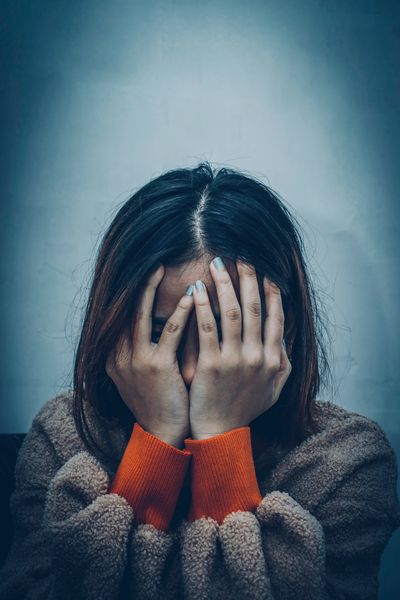 Anxious woman