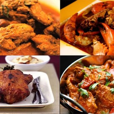 Non-Vegetarian Dishes - Seafood, Chicken, Lamb and Chef specialities