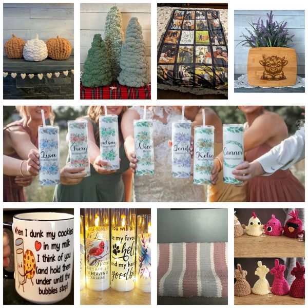 A small selection of products we make
