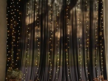 ELEGANT BLACK LACE BACKDROP