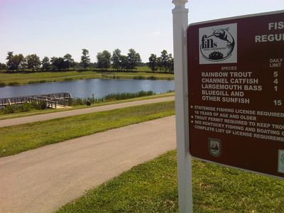picture of small lake with dock