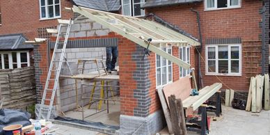 House extension construction