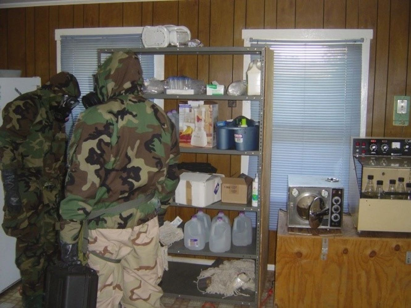 CBRN training exercise, exploitation of a terrorist biological warfare laboratory.