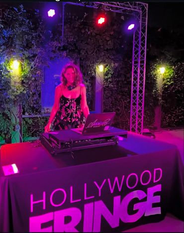 A dj at a hollywood fringe event