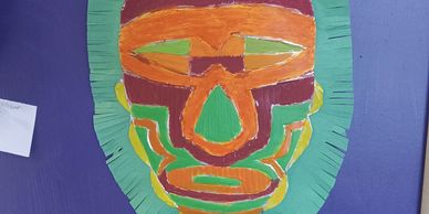 Kids' art classes earn about exciting cultural art at Bramble Bottom Farms.