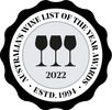 Australian Wine List of the Year Awards Three Glass Rating