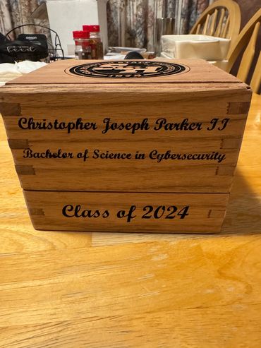 Custom wood box handcrafted for gifts or keepsakes