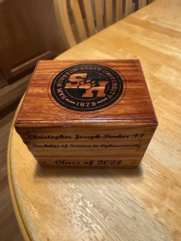 Handcrafted custom wooden box for personalized storage