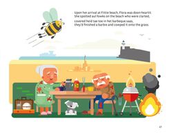 Book illustration of bbq at Fittie
