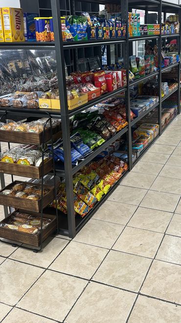 A convenient assortment of everyday snacks and products, perfect for a quick visit.