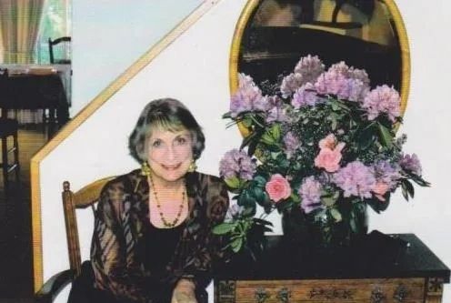 from artist's chosen photos: Alberta in living room at 8 Plover Lane