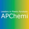 APChemi logo with gradient background highlighting plastic pyrolysis leadership.