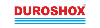 DUROSHOX logo in bold red with blue stripes below.