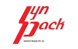 Red stylized logo for Synthetic Packers Pvt. Ltd. on white background.